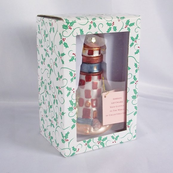 Set of 4 Different Lighthouse Hanging Ornaments - Picture 8 of 11